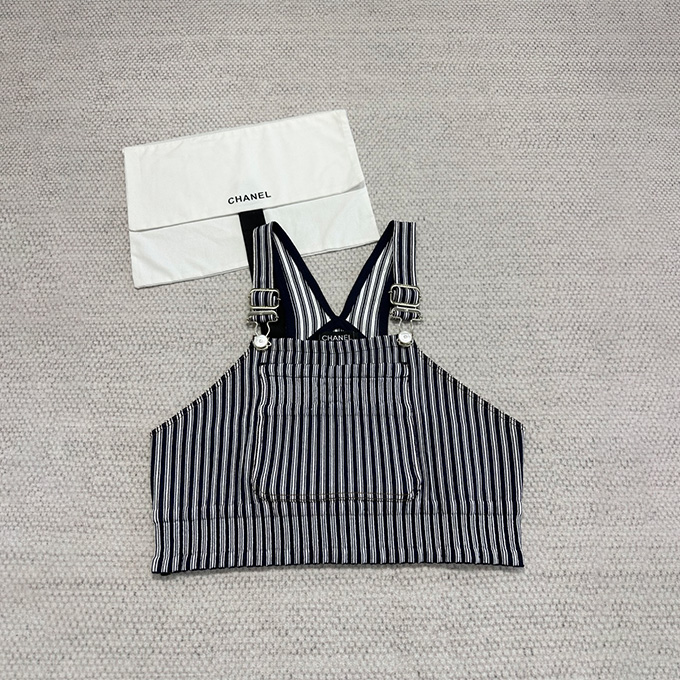 9A+ quality chanel striped cropped camisole